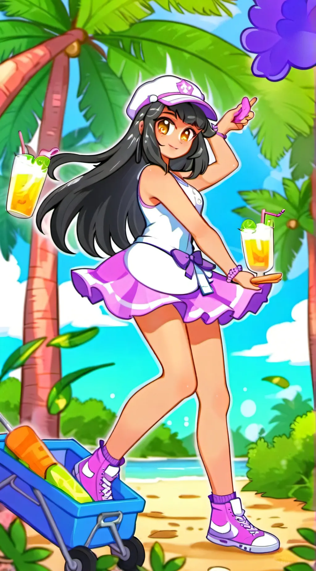 ai character: aphmau and crewwww background