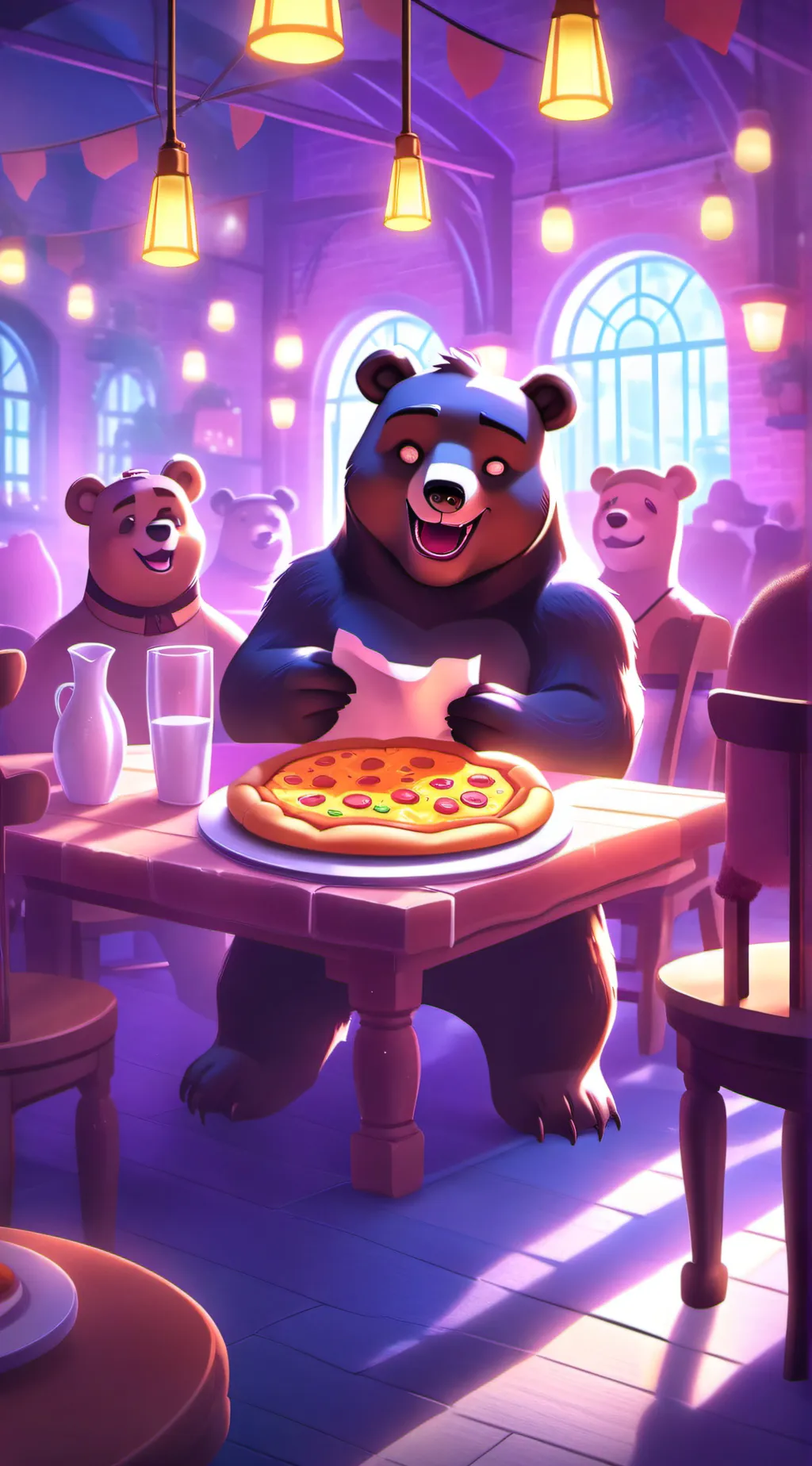 ai character: FNAF 1 and fnaf 2  background