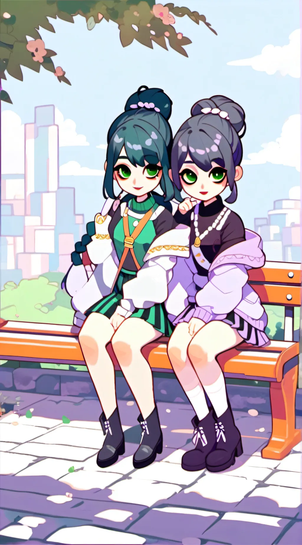 ai character: Las Hermanas Jiwoo background