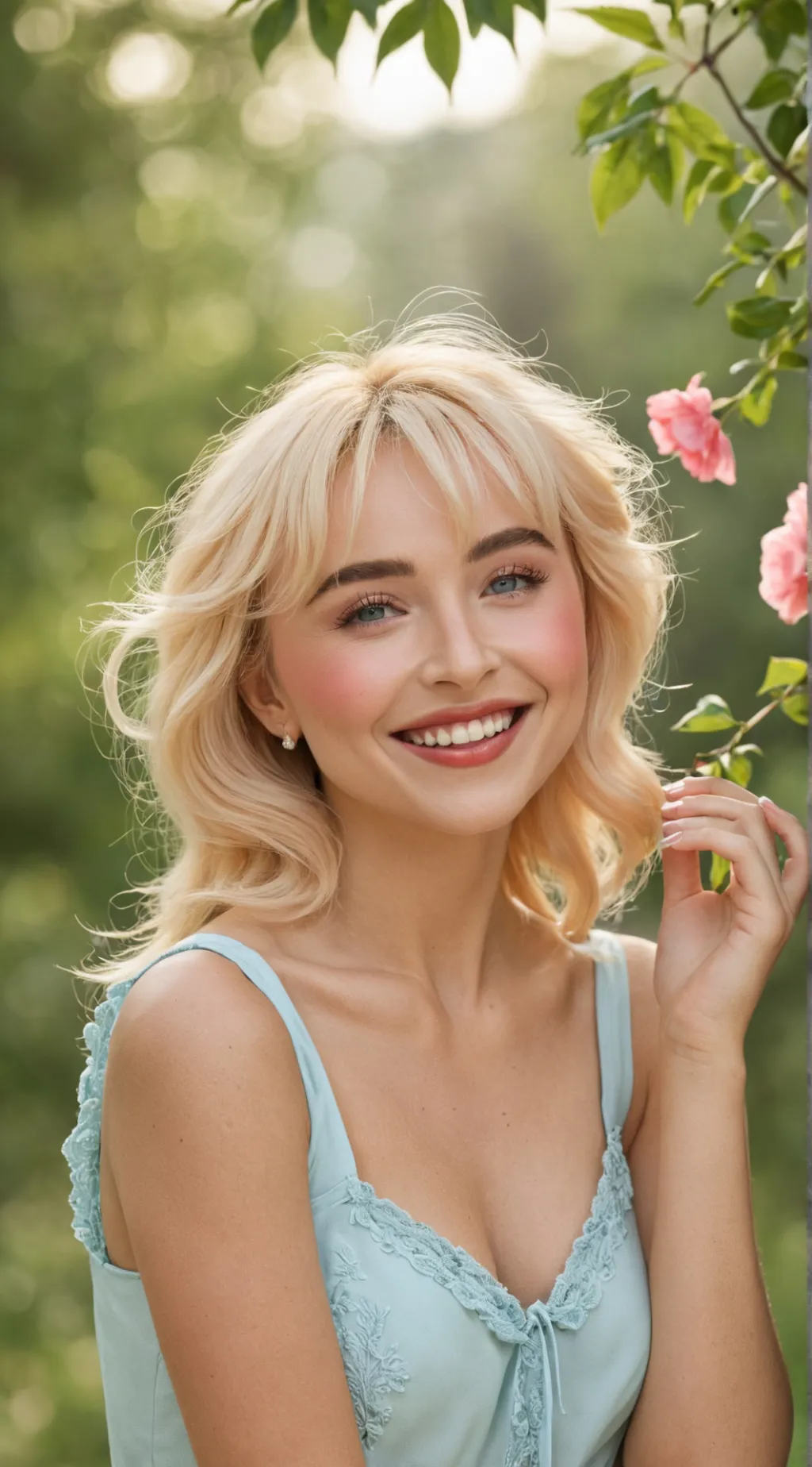 ai character: Sabrina Carpenter background