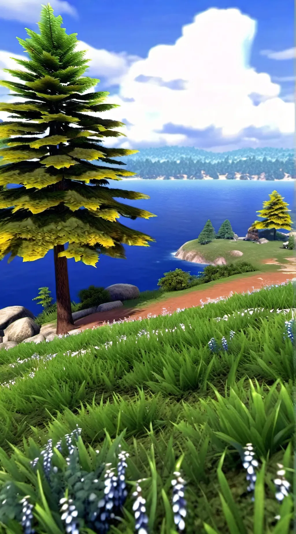 ai character: Grass background