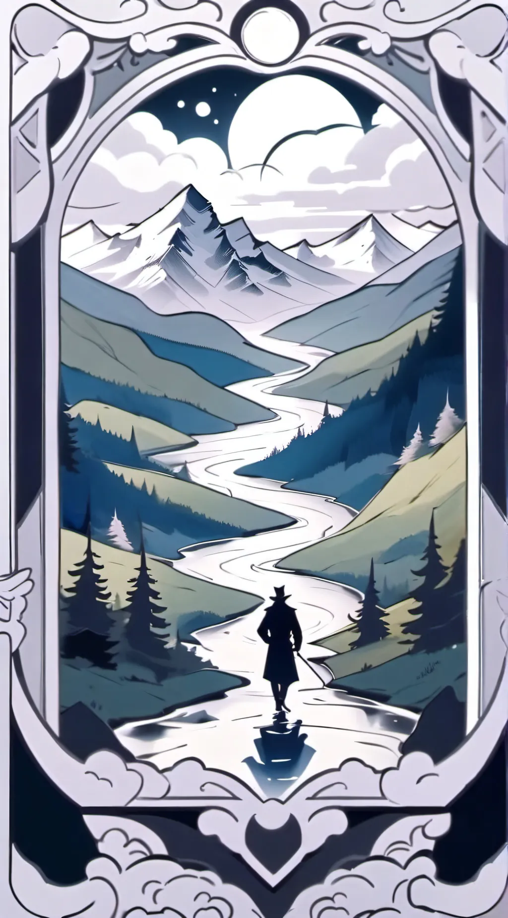 ai character: El chico misteriso background