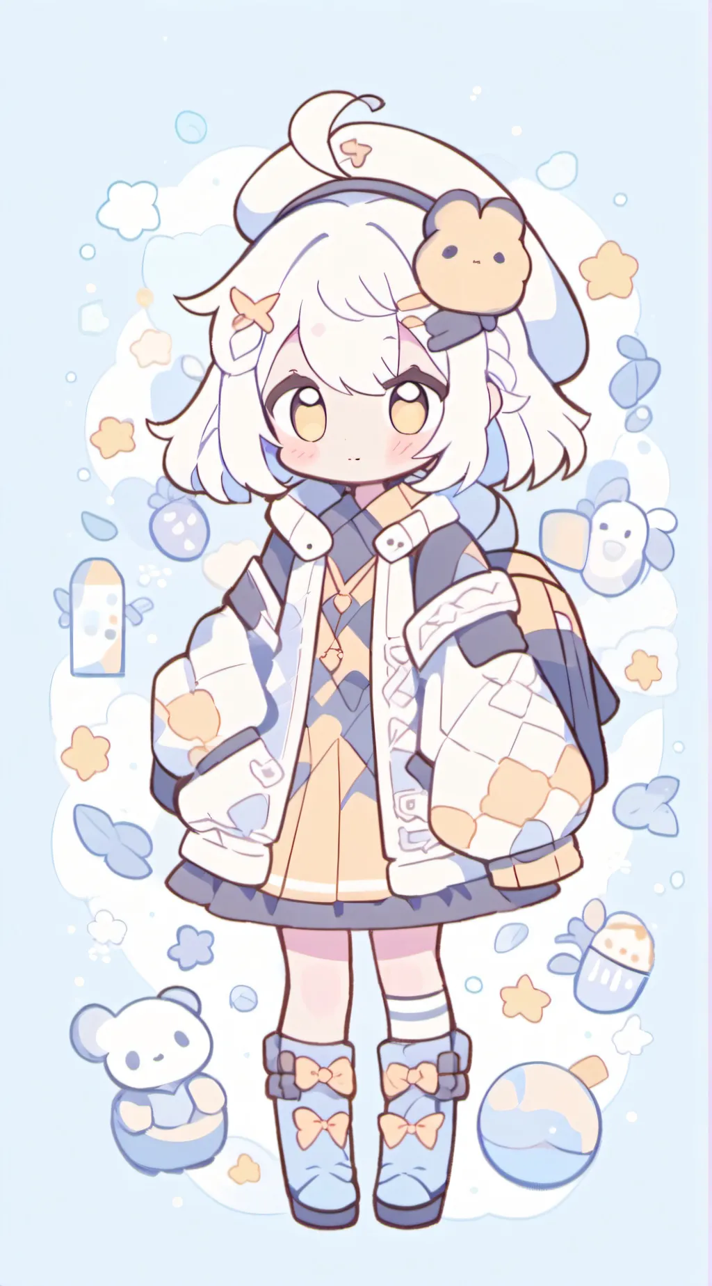 ai character: FPE Halloween!!!!! background