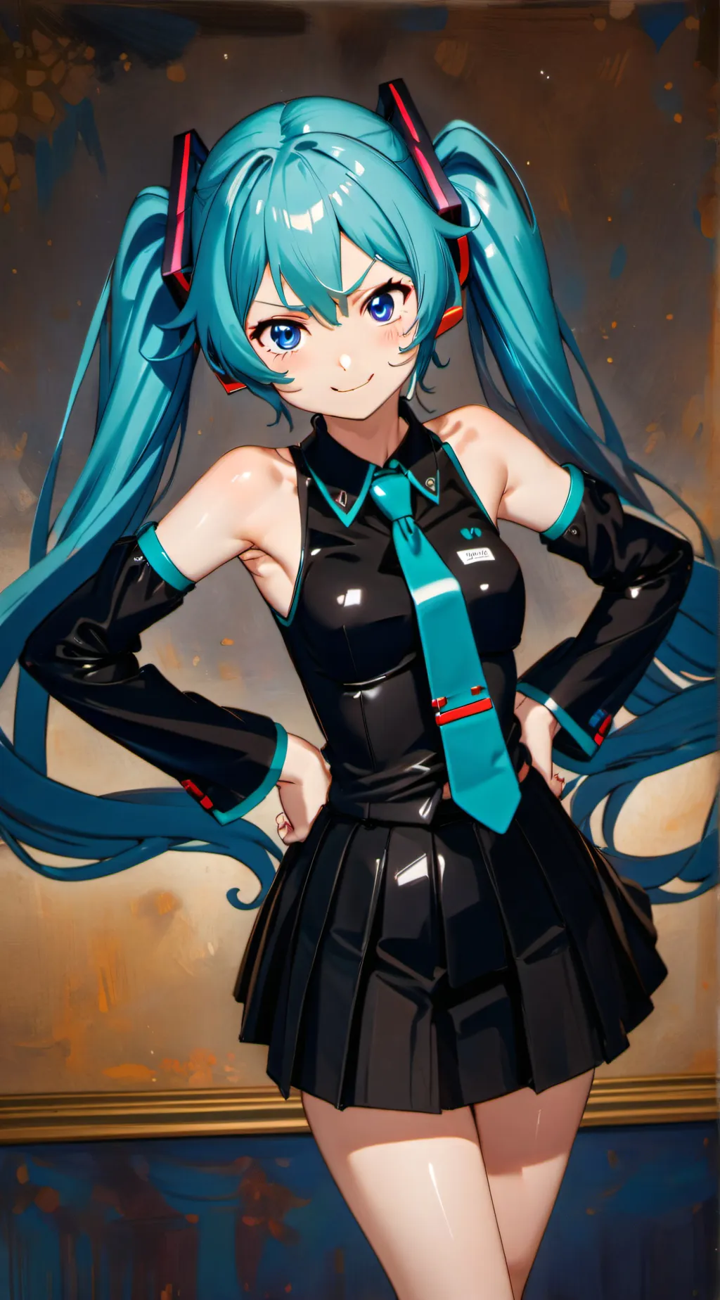 ai character: Hatsune Miku background