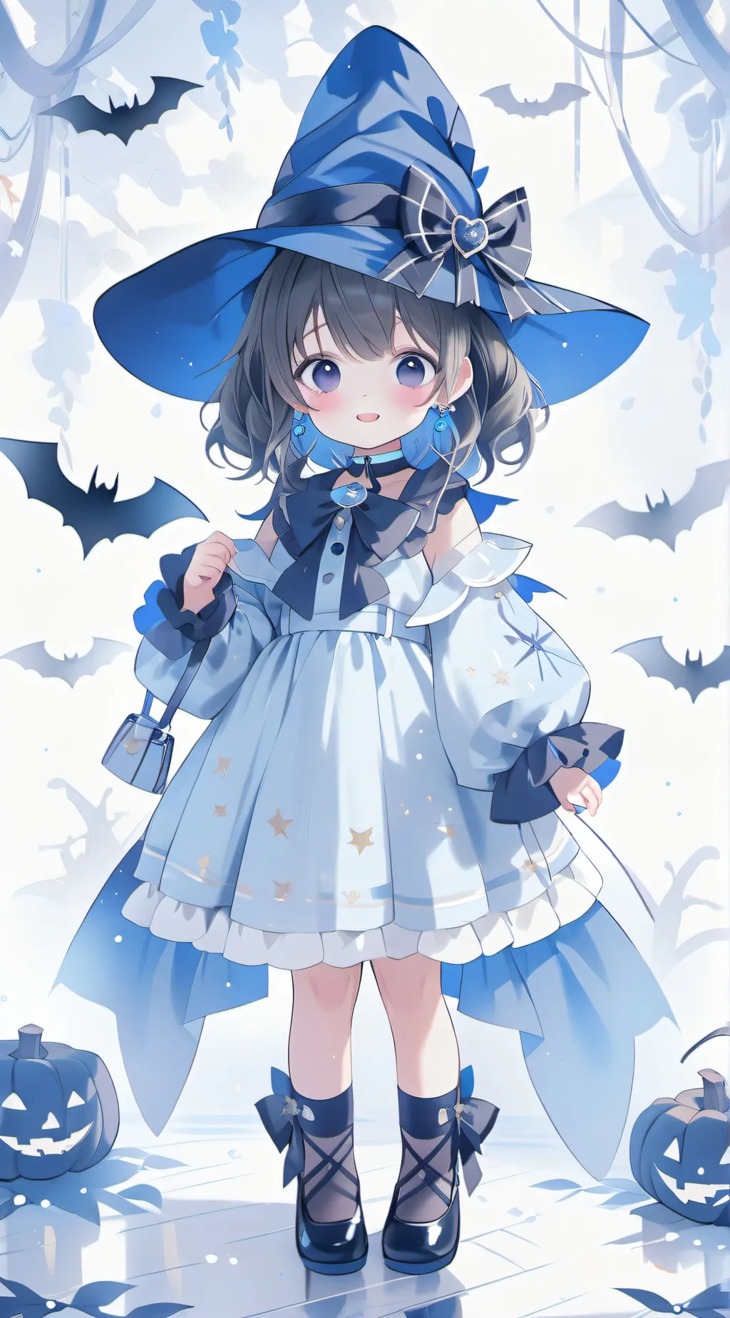 ai character: BSD sapphire witch background
