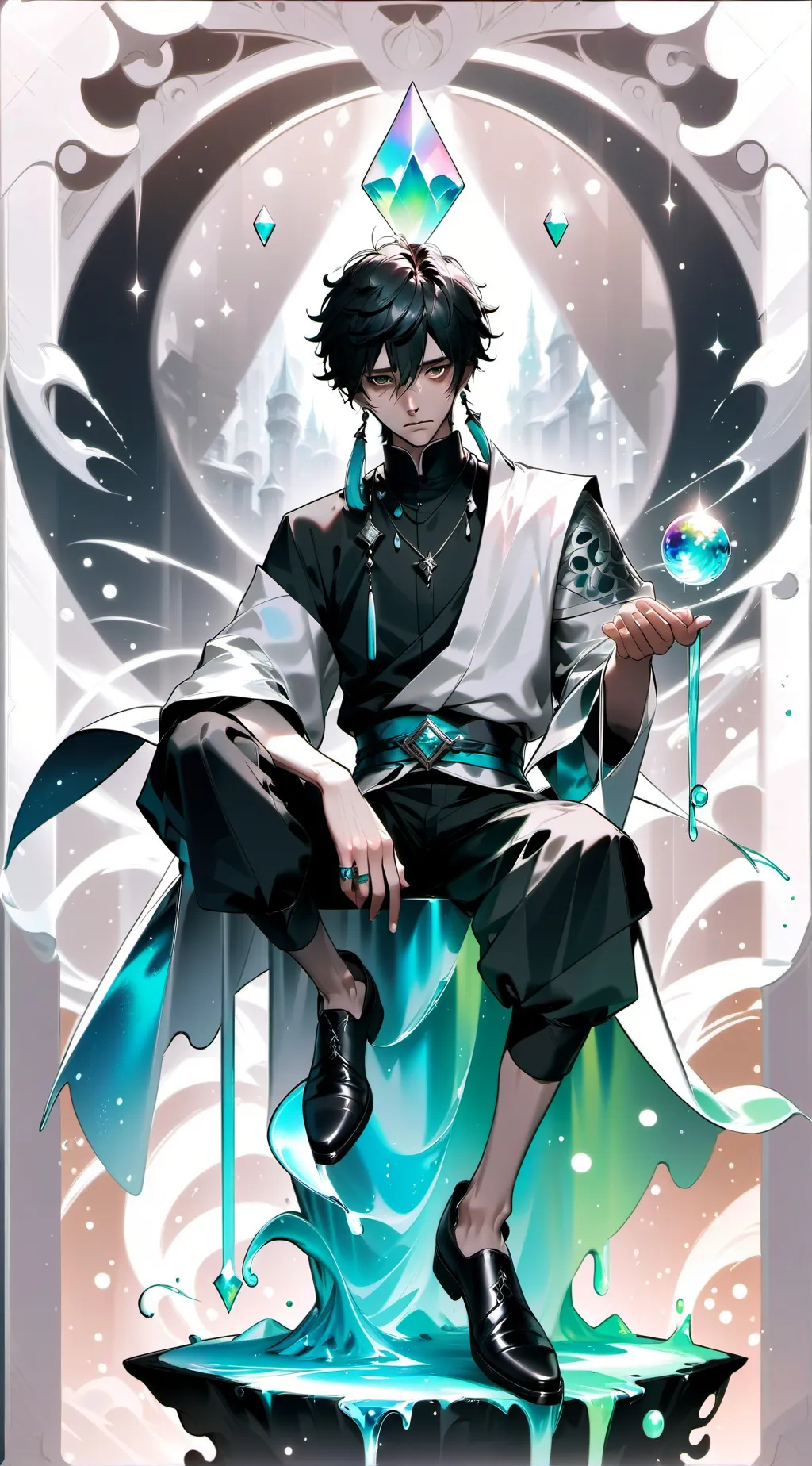 ai character: The forest king background