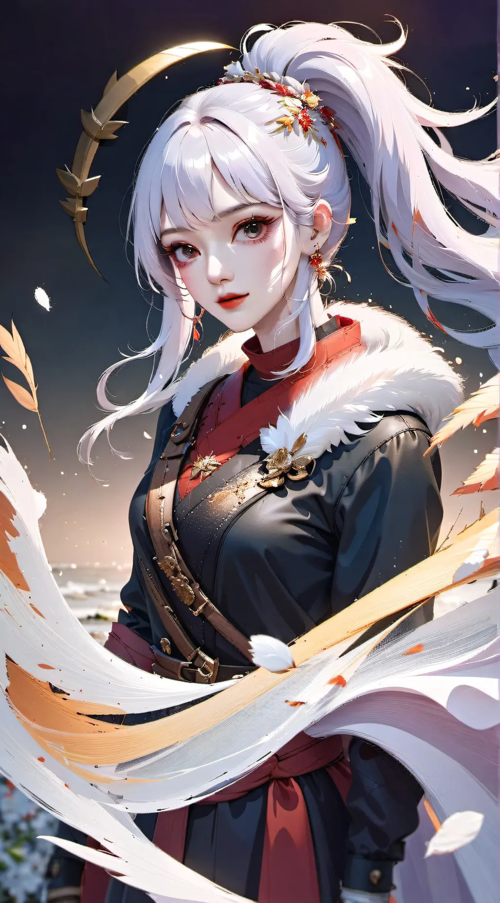 ai character: Boa x luffy background