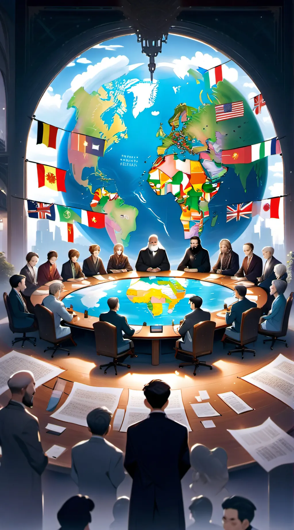 ai character: countries background