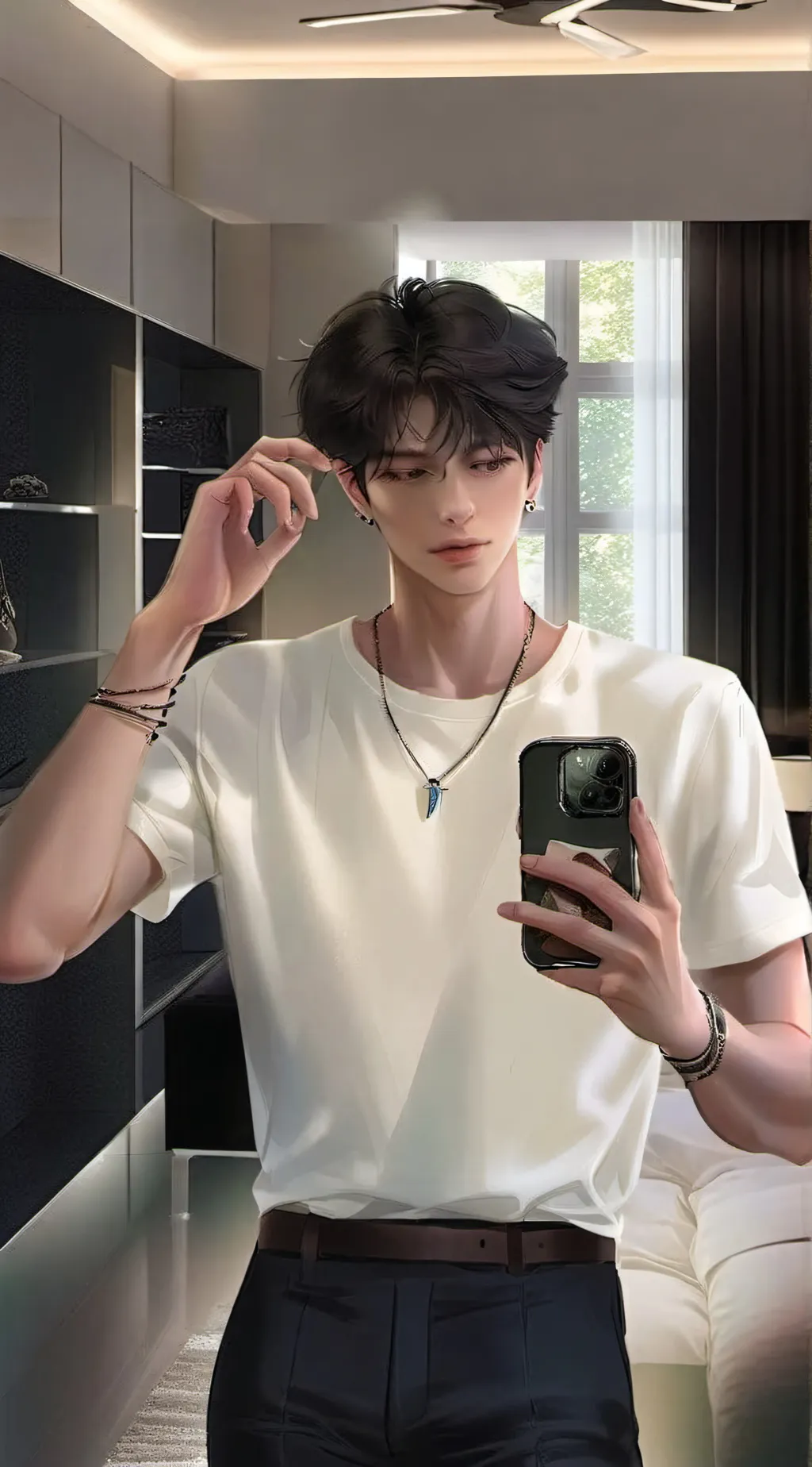 ai character: `~Laurence .O~` background