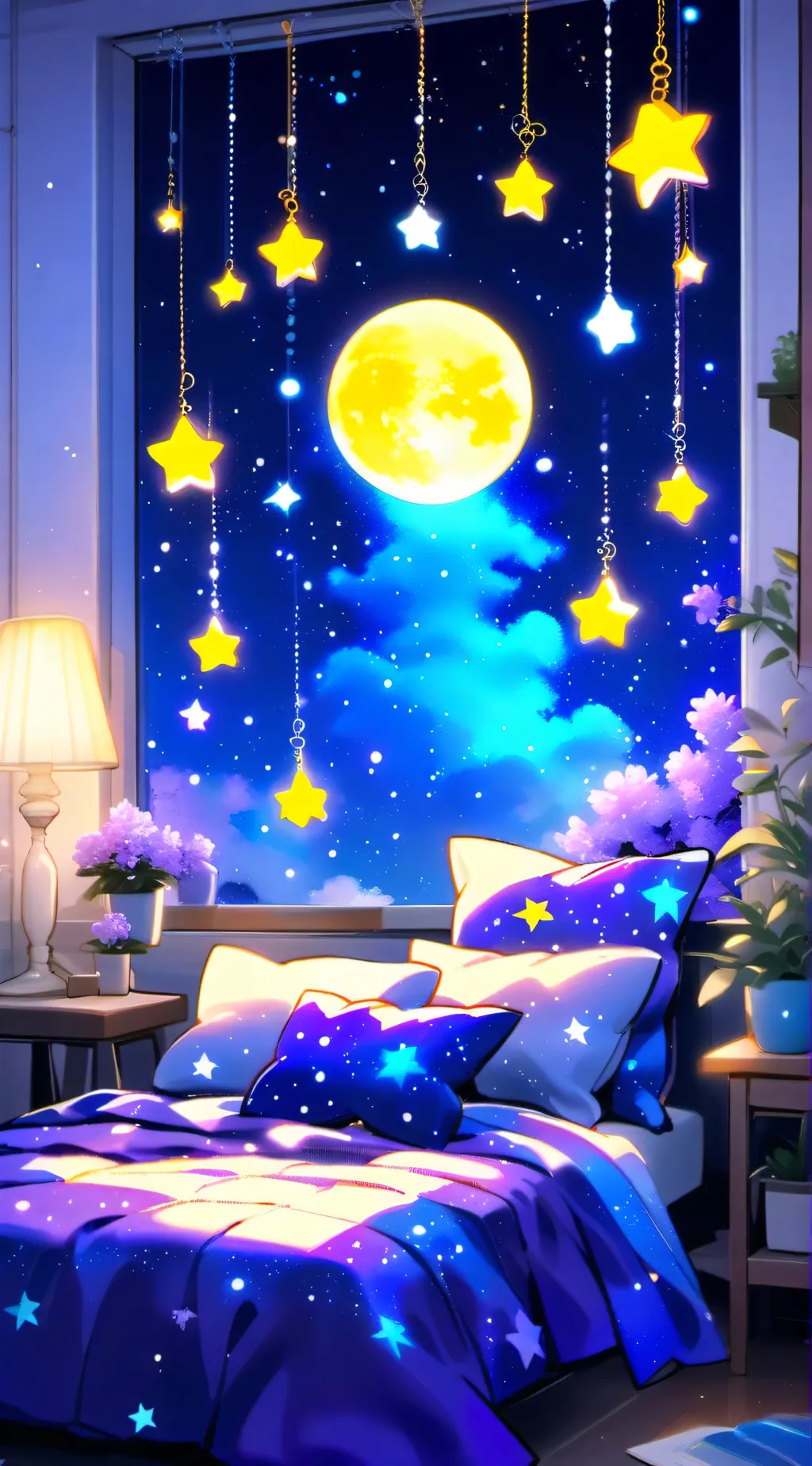 ai character: astros room background