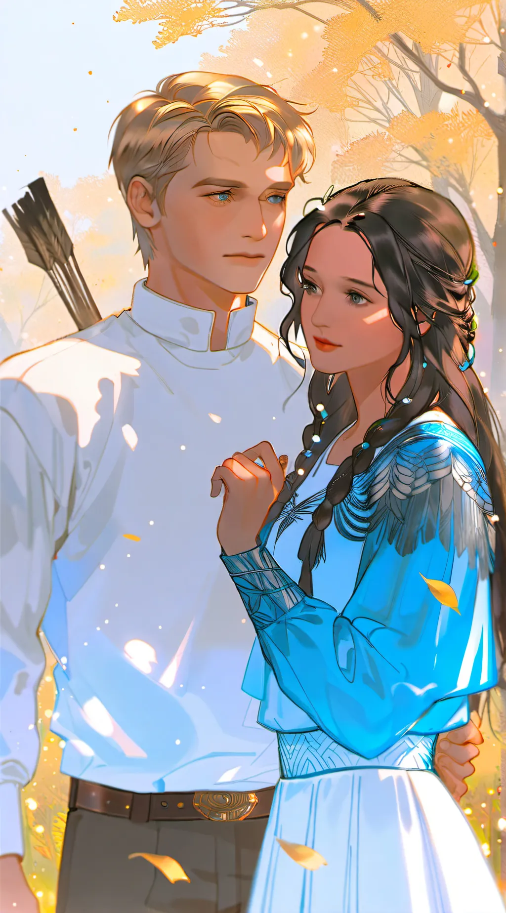 ai character: peeta & katniss background