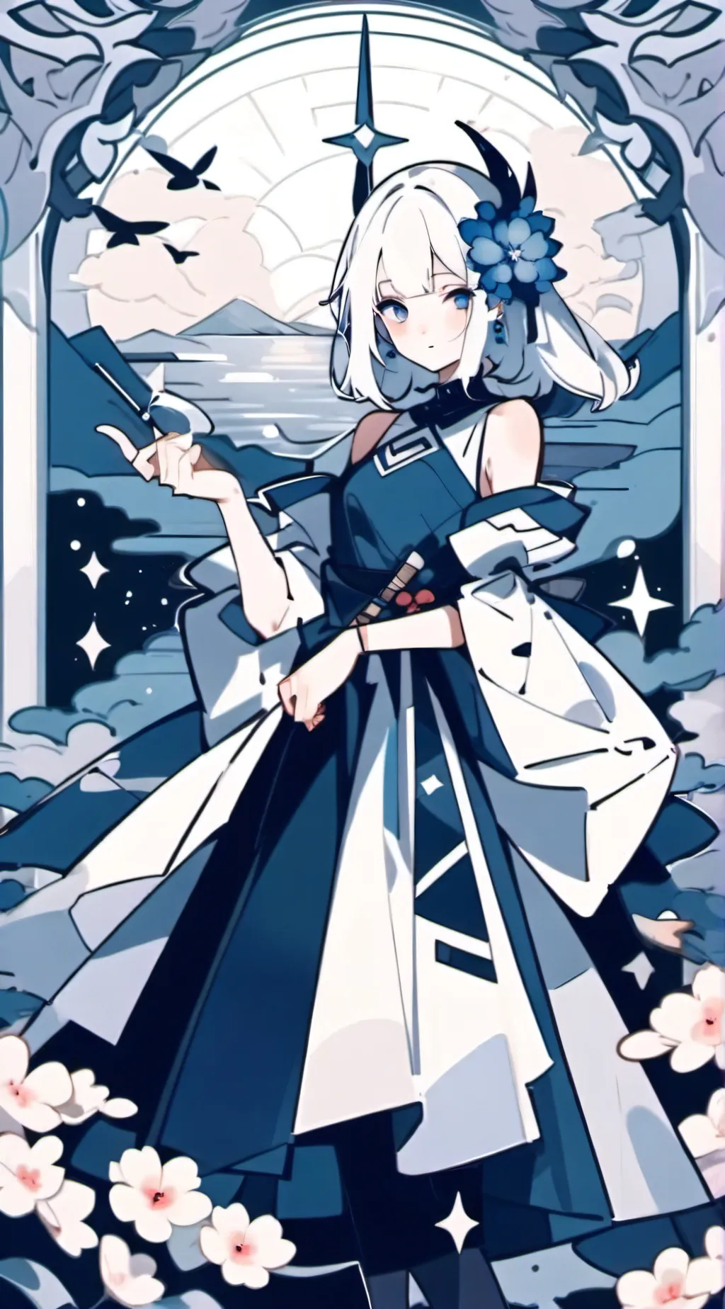 ai character: Azura background