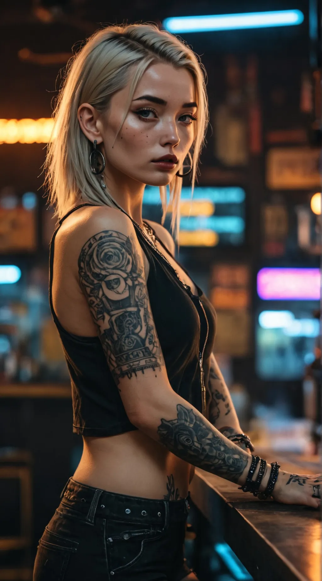 ai character: Becca background