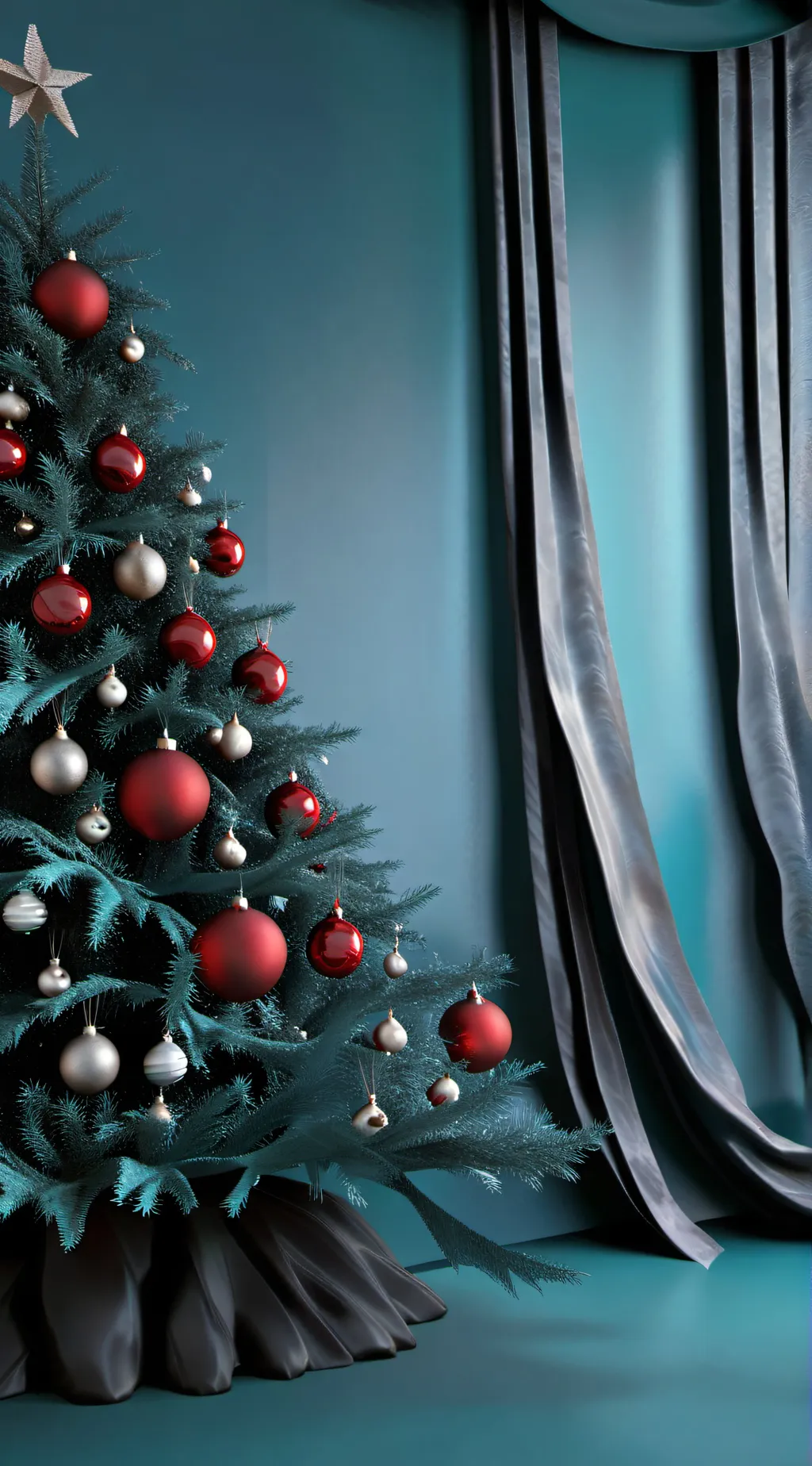 ai character: MHA Chirstmas background