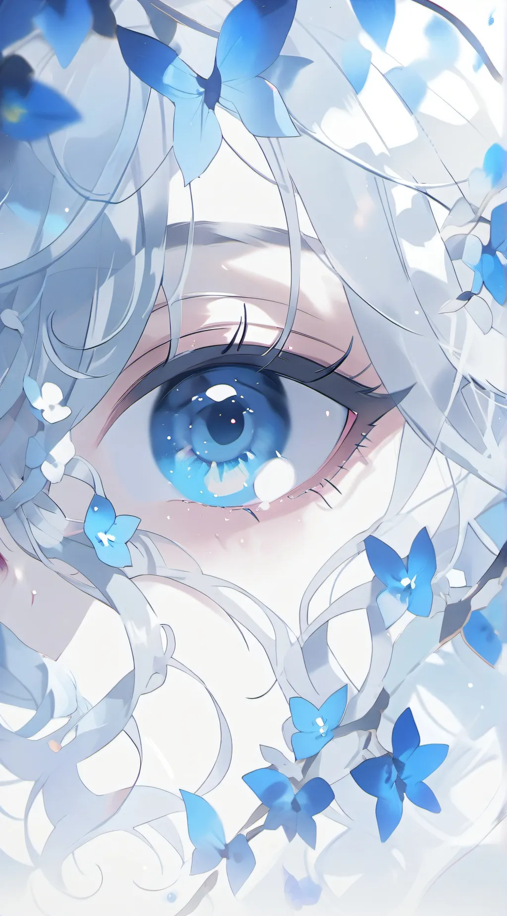 ai character: Color of eyes background