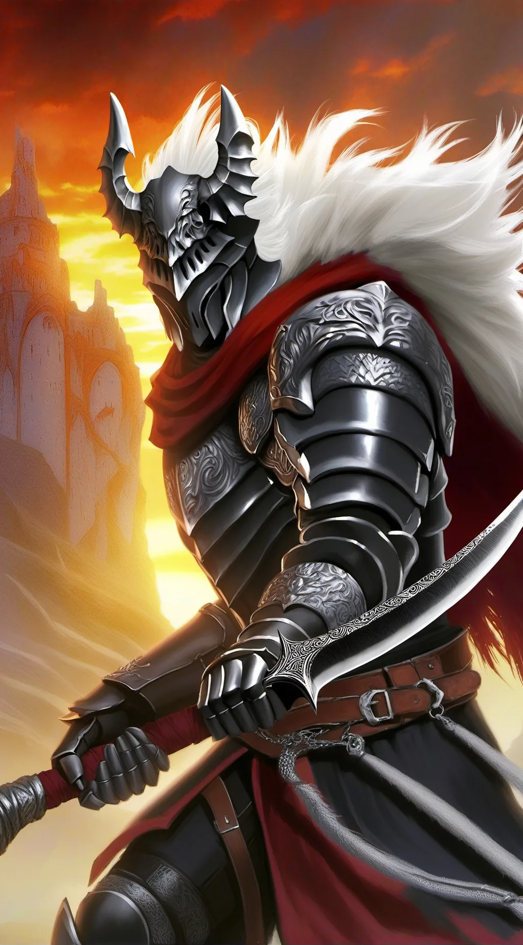 ai character: the demon Knight  background