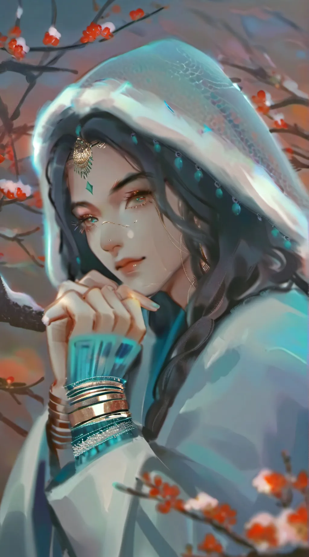 ai character: UPPERMOON SCHOOL!! background