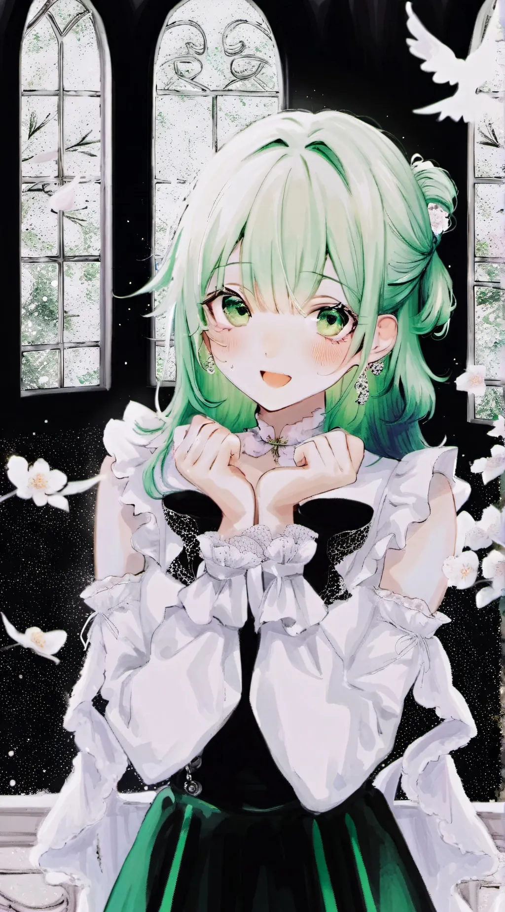 ai character: Kiku~🌱 background