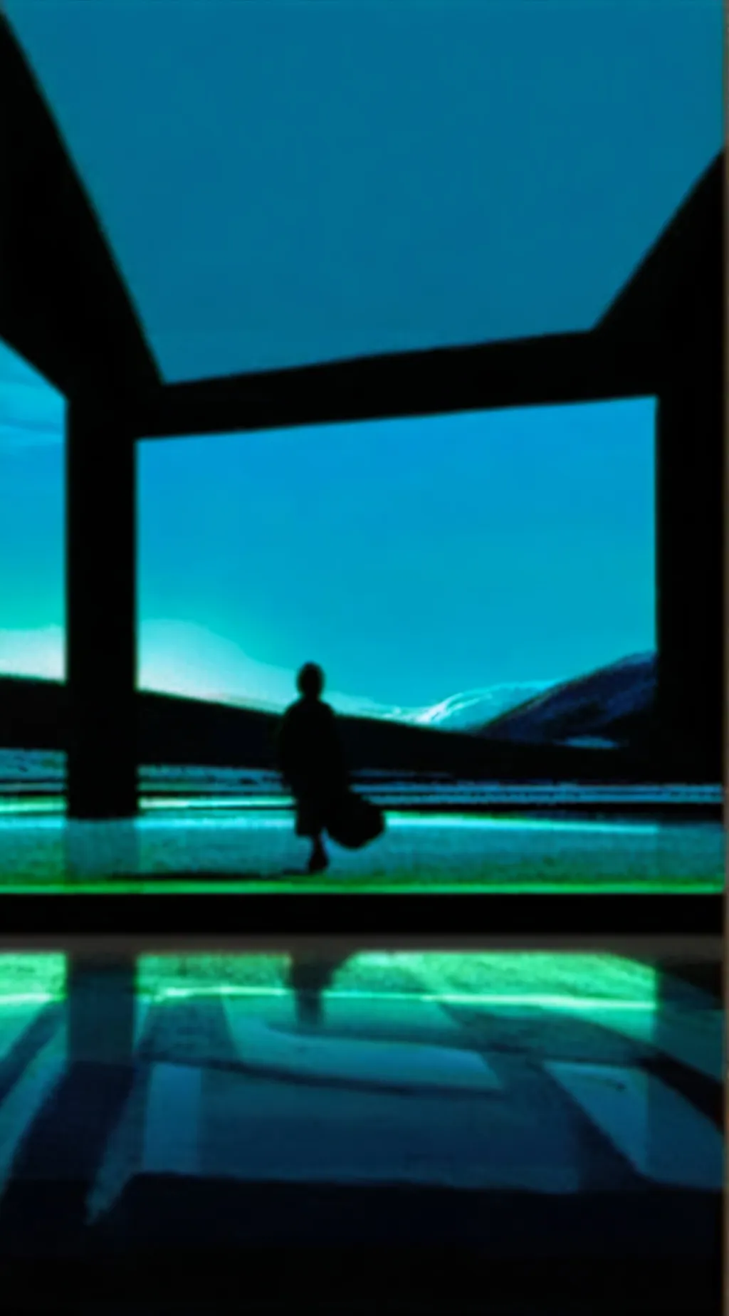 ai character: weird core town  background