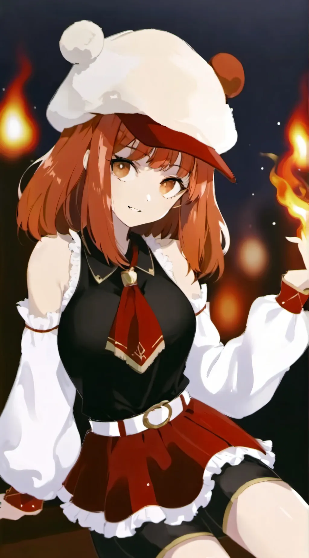 ai character: flamey  background