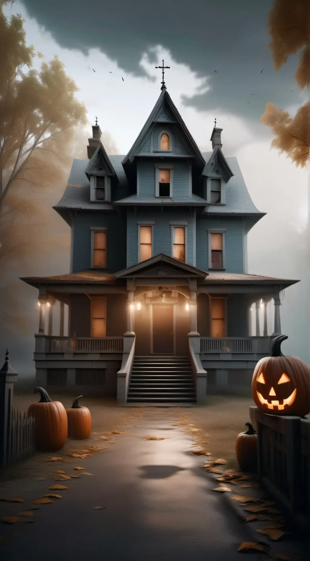 ai character: Haunt world background