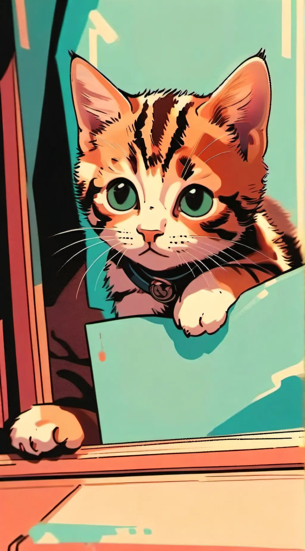 ai character: kitten background