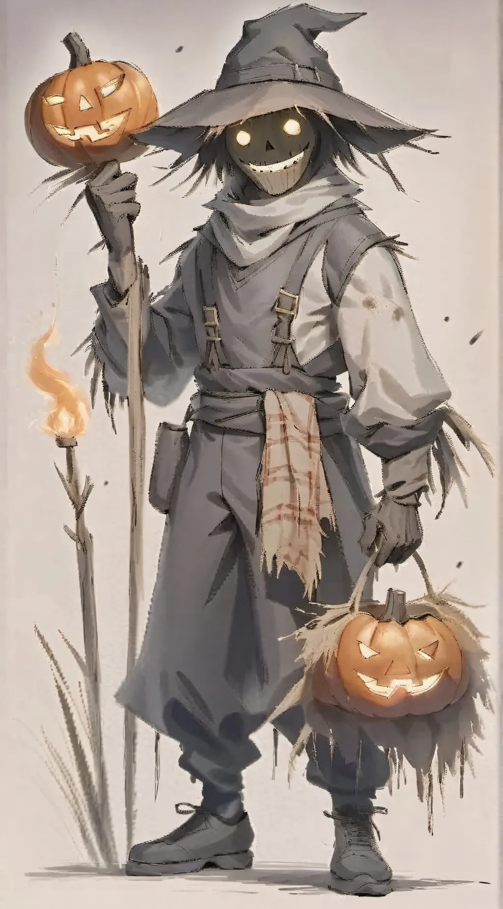 ai character: Scarecrow  background