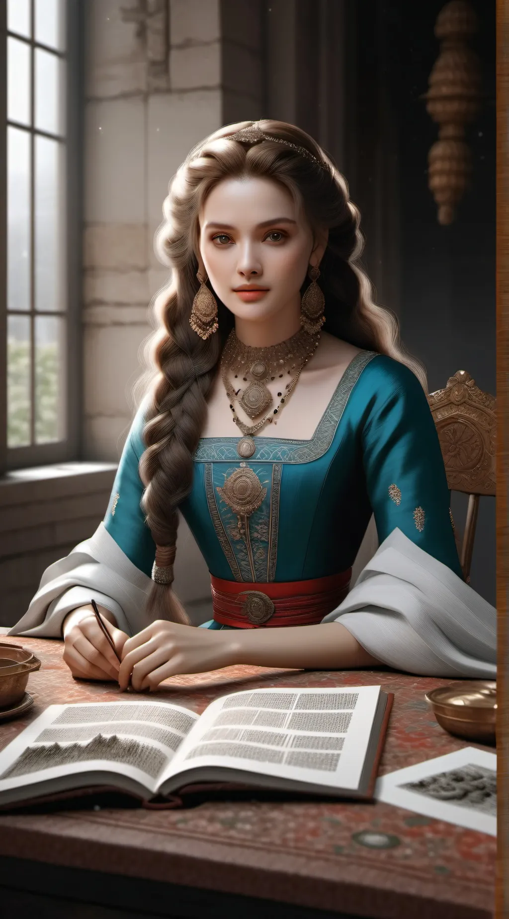 ai character: Sophia  background