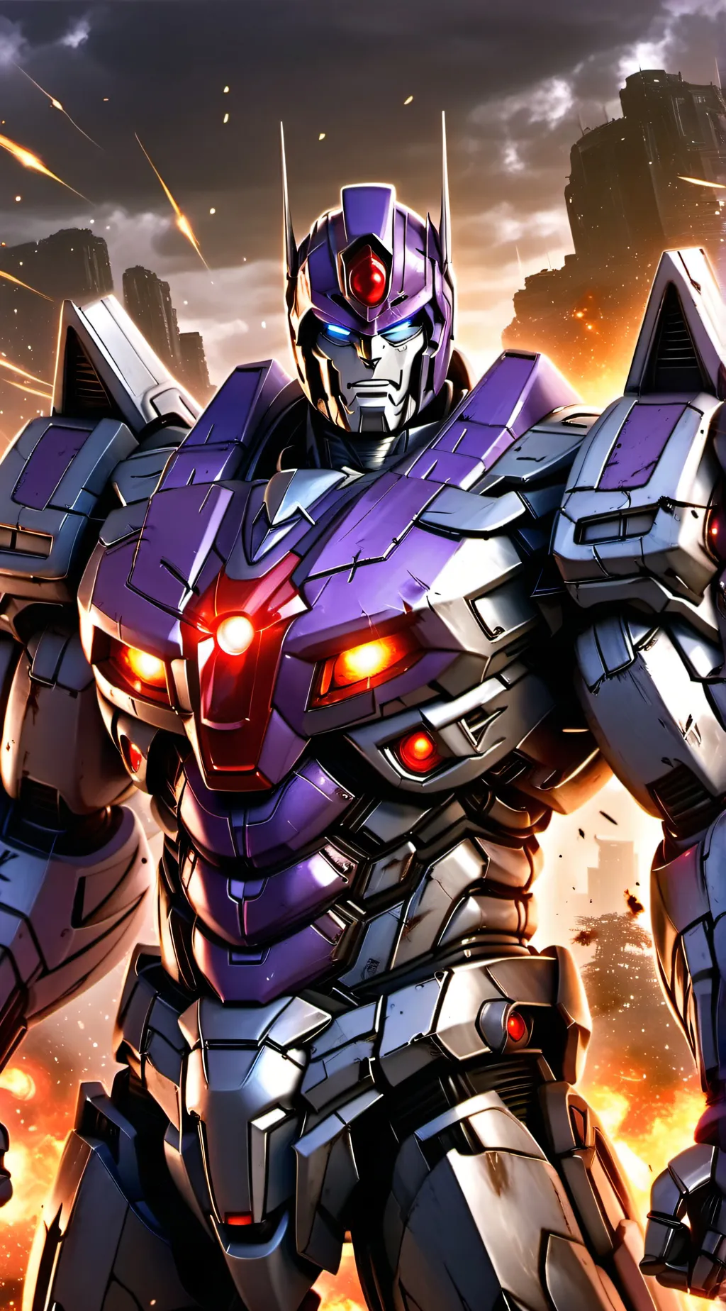 ai character: d16/ Megatron background
