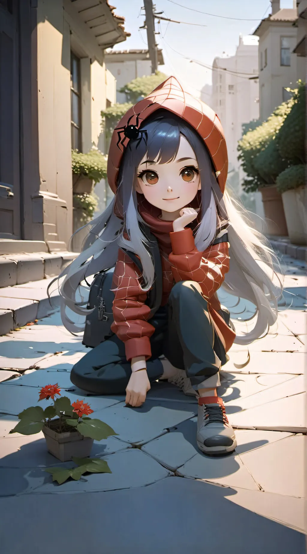 ai character: Hello best friend background