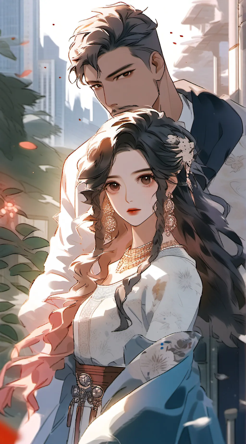 ai character: john and resha background