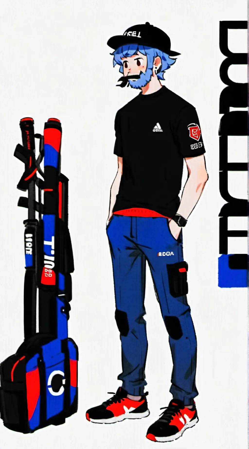 ai character: oniel Boysoft  background