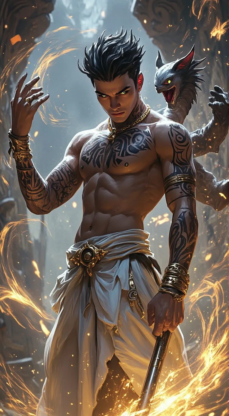 ai character: Greed background