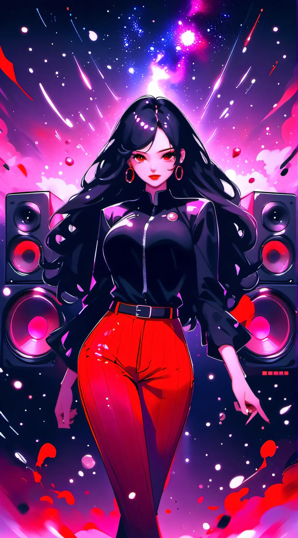 ai character: Speaker women sus background