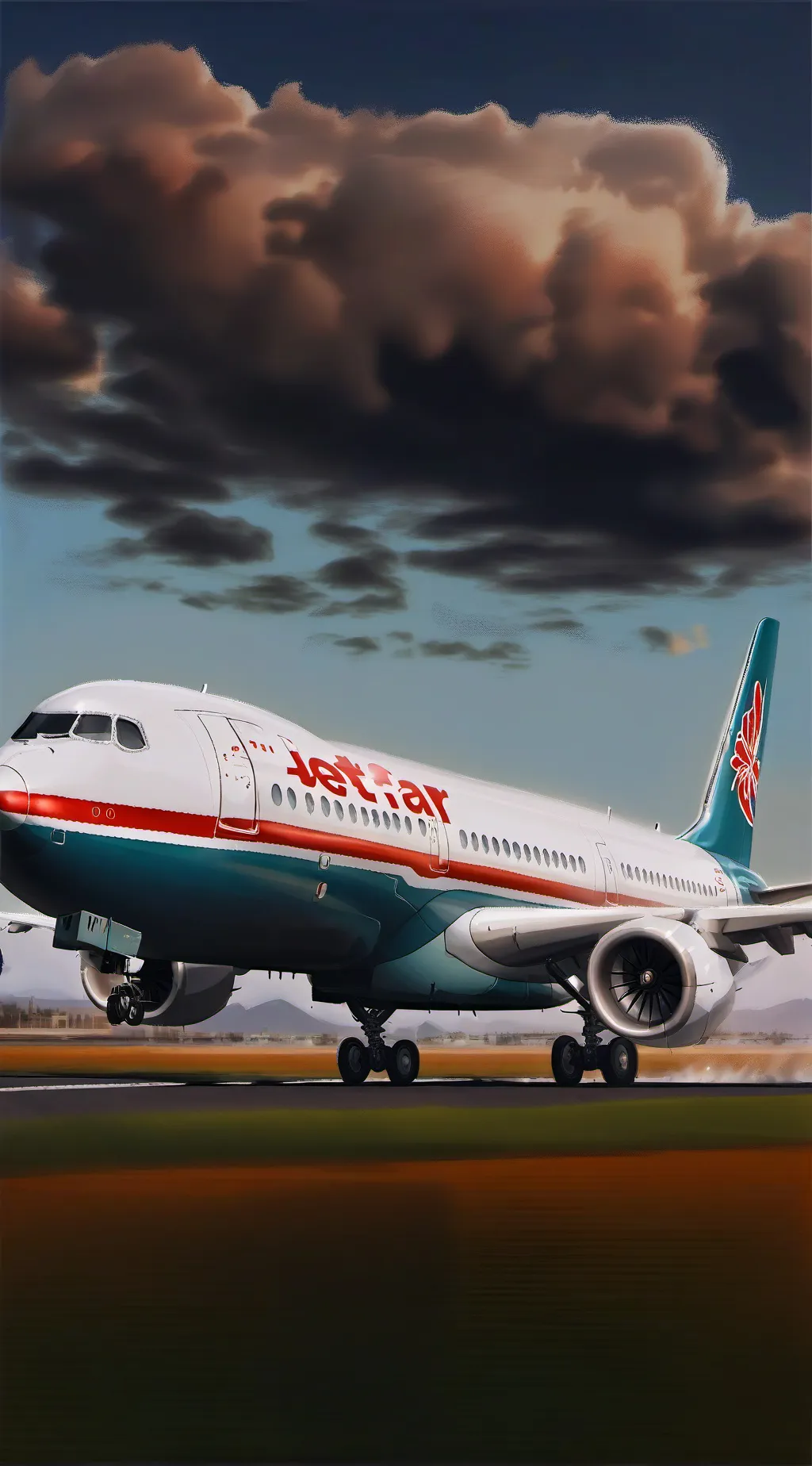 ai character: Plane Trip background