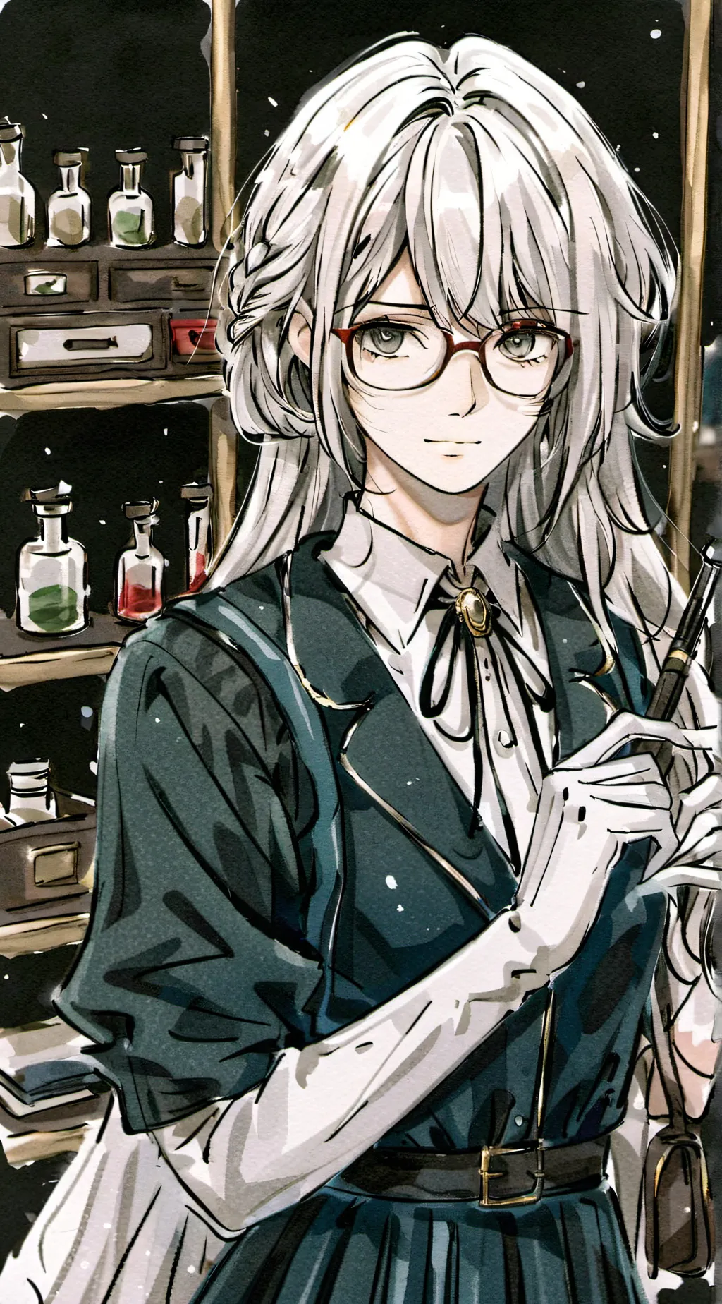 ai character: assistant background