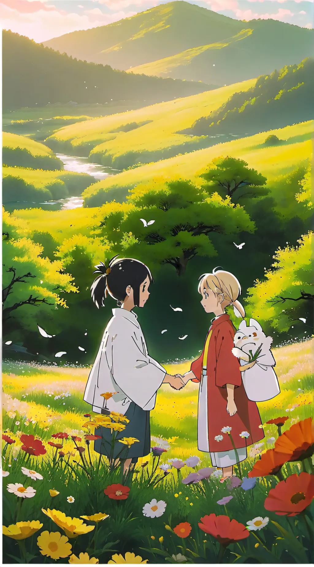 ai character: Kirishima  background