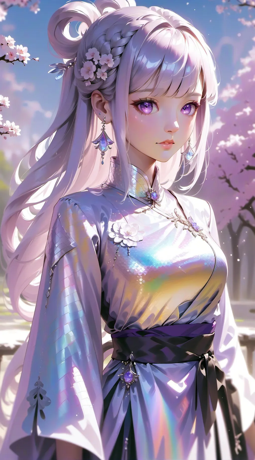 ai character: glitch background