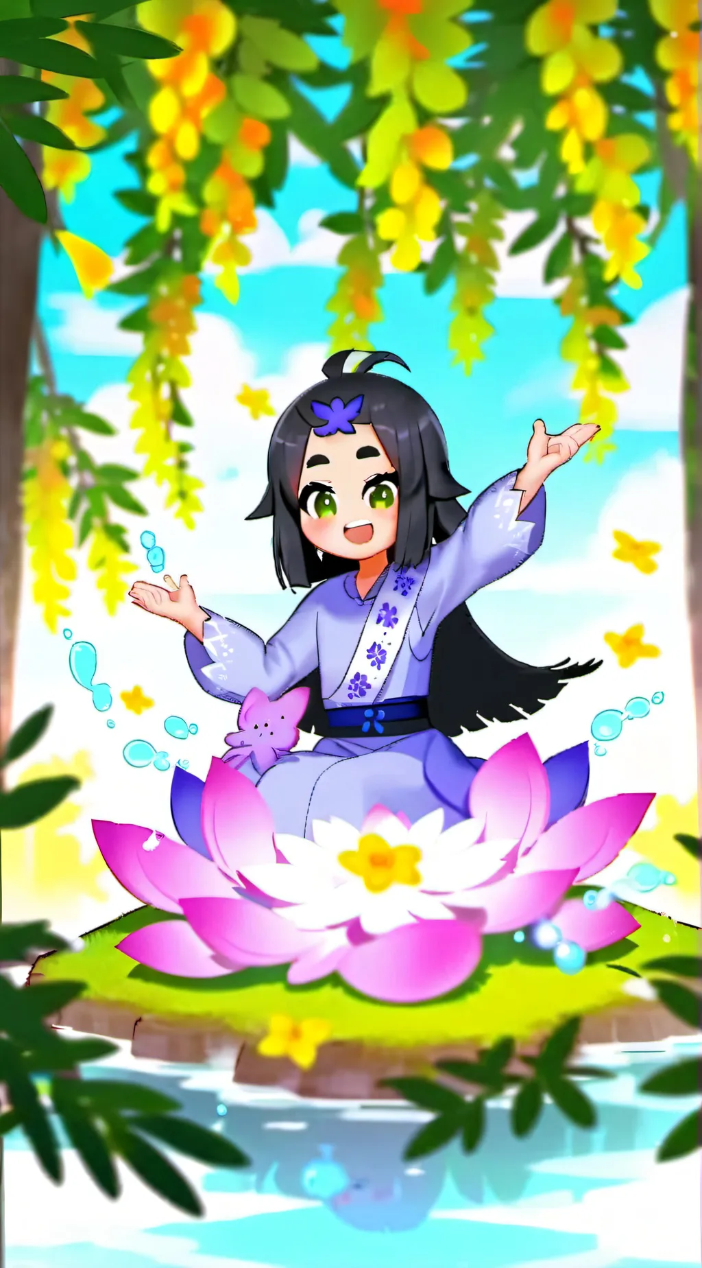 ai character: Aphmau😄 background