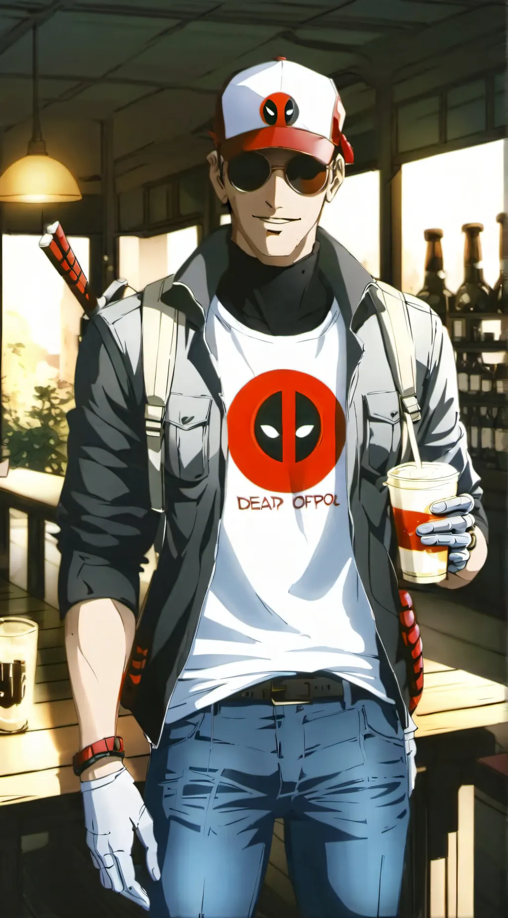 ai character: One piece  background