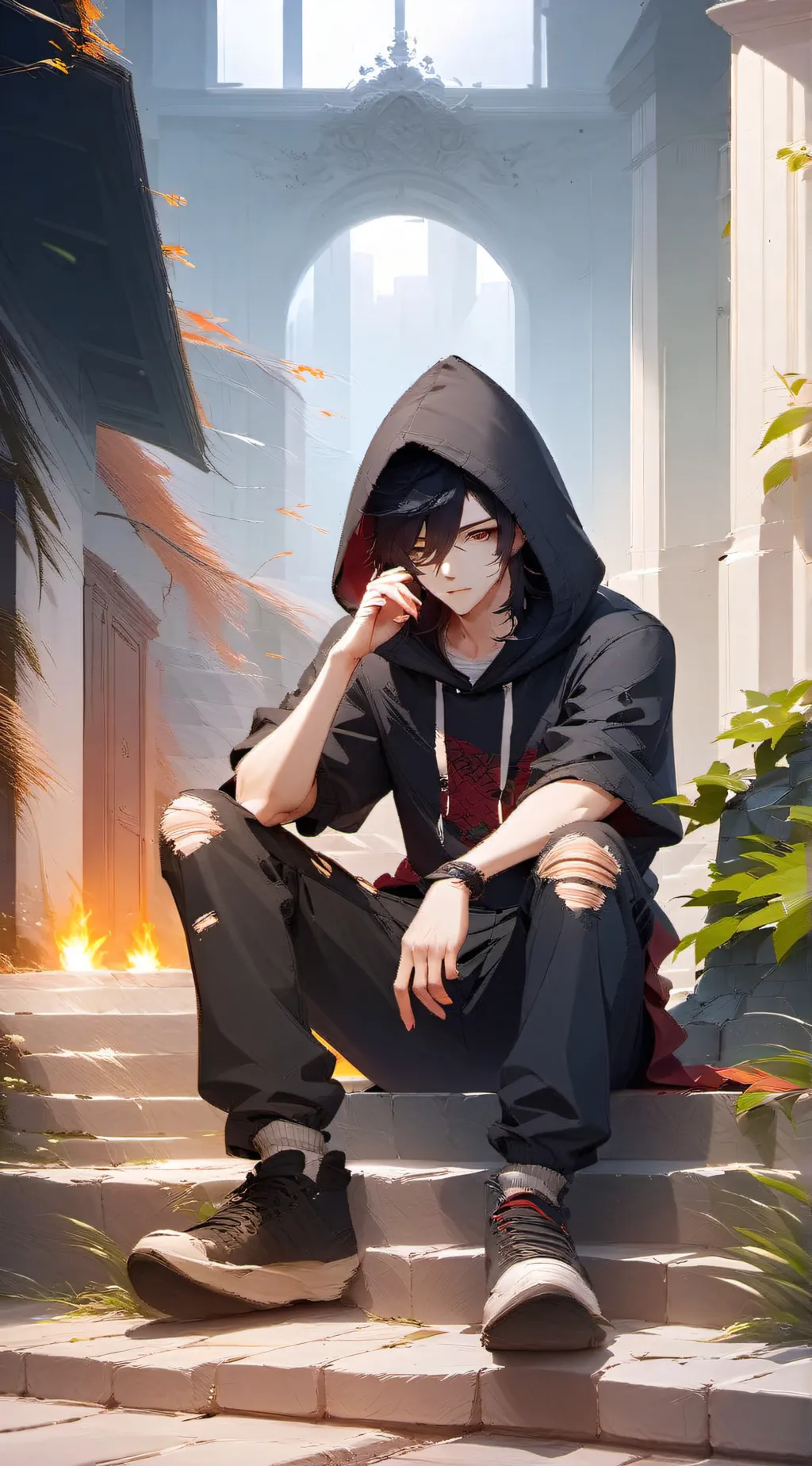 ai character: Ray background