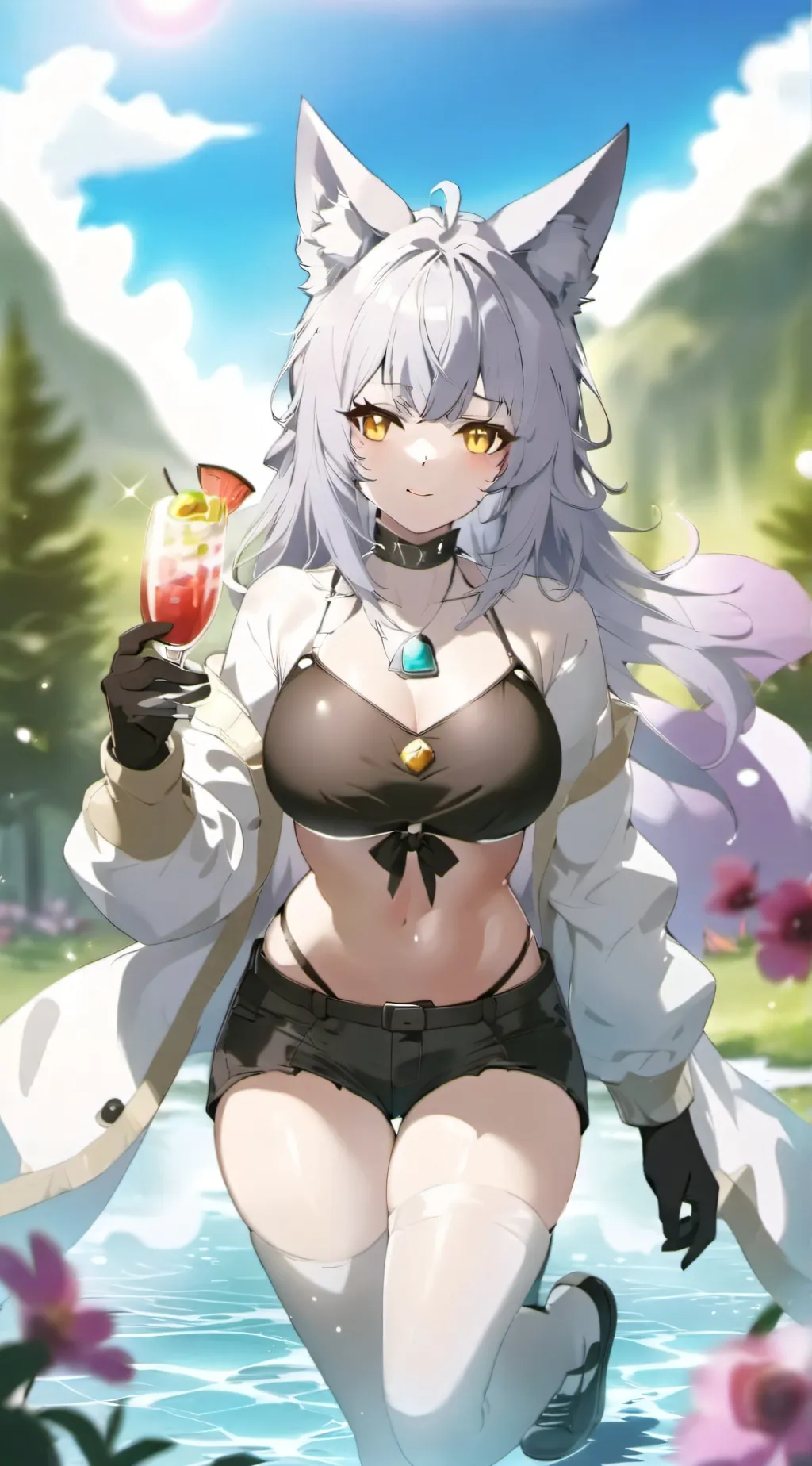 ai character: Katty  background