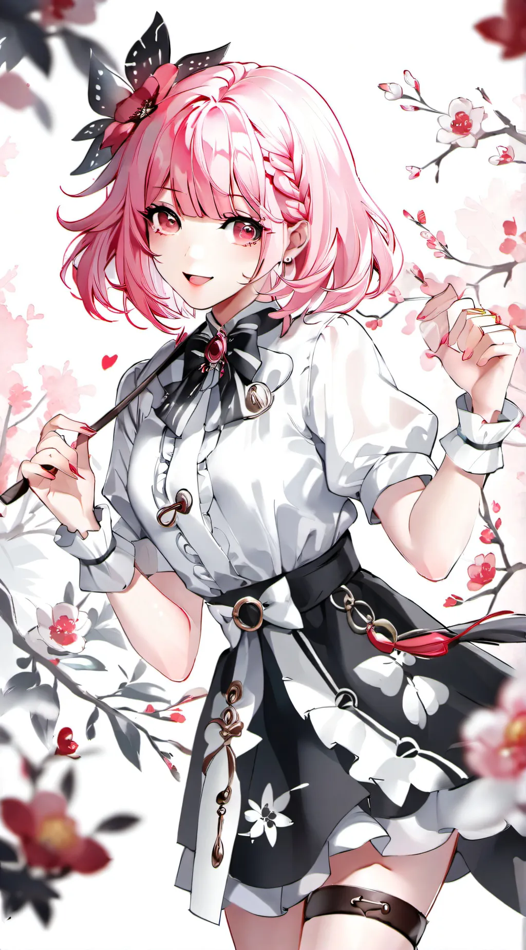 ai character: 💚💚💚 background