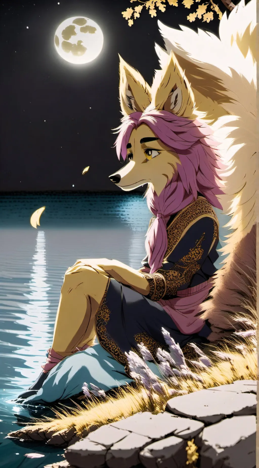 ai character: The flutterwolf background