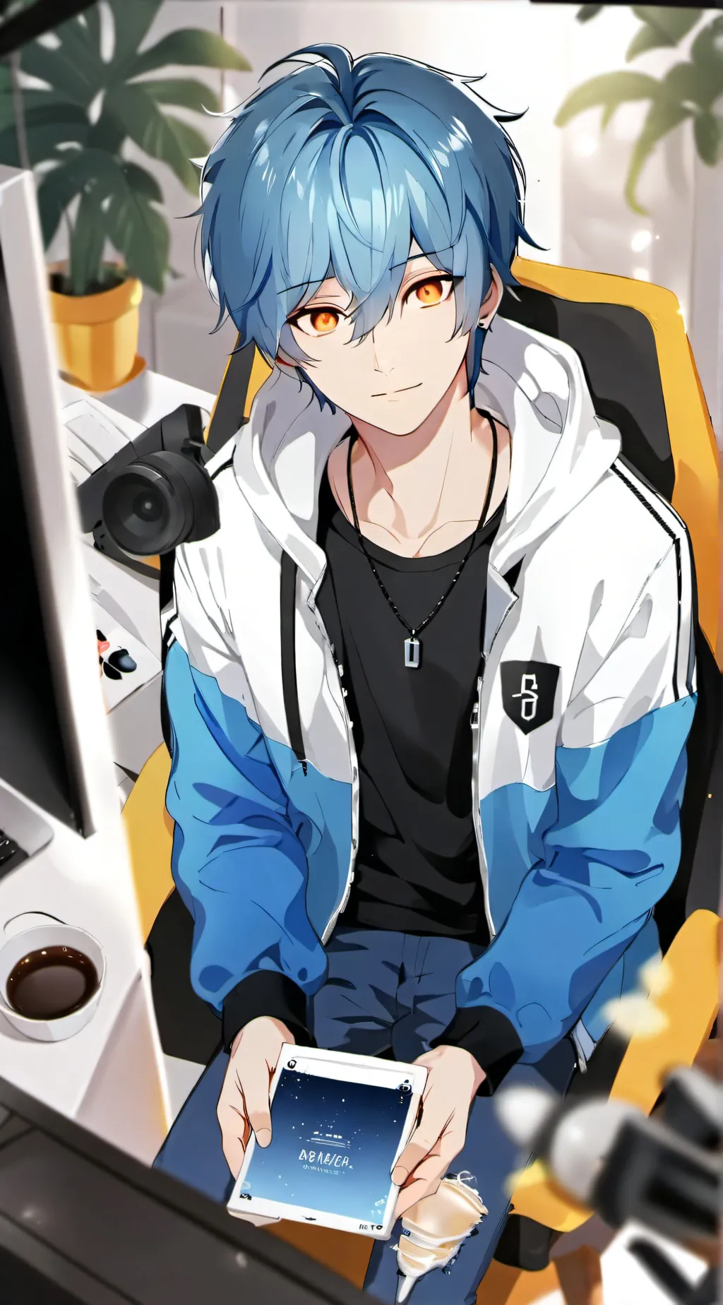 ai character: Milo  background