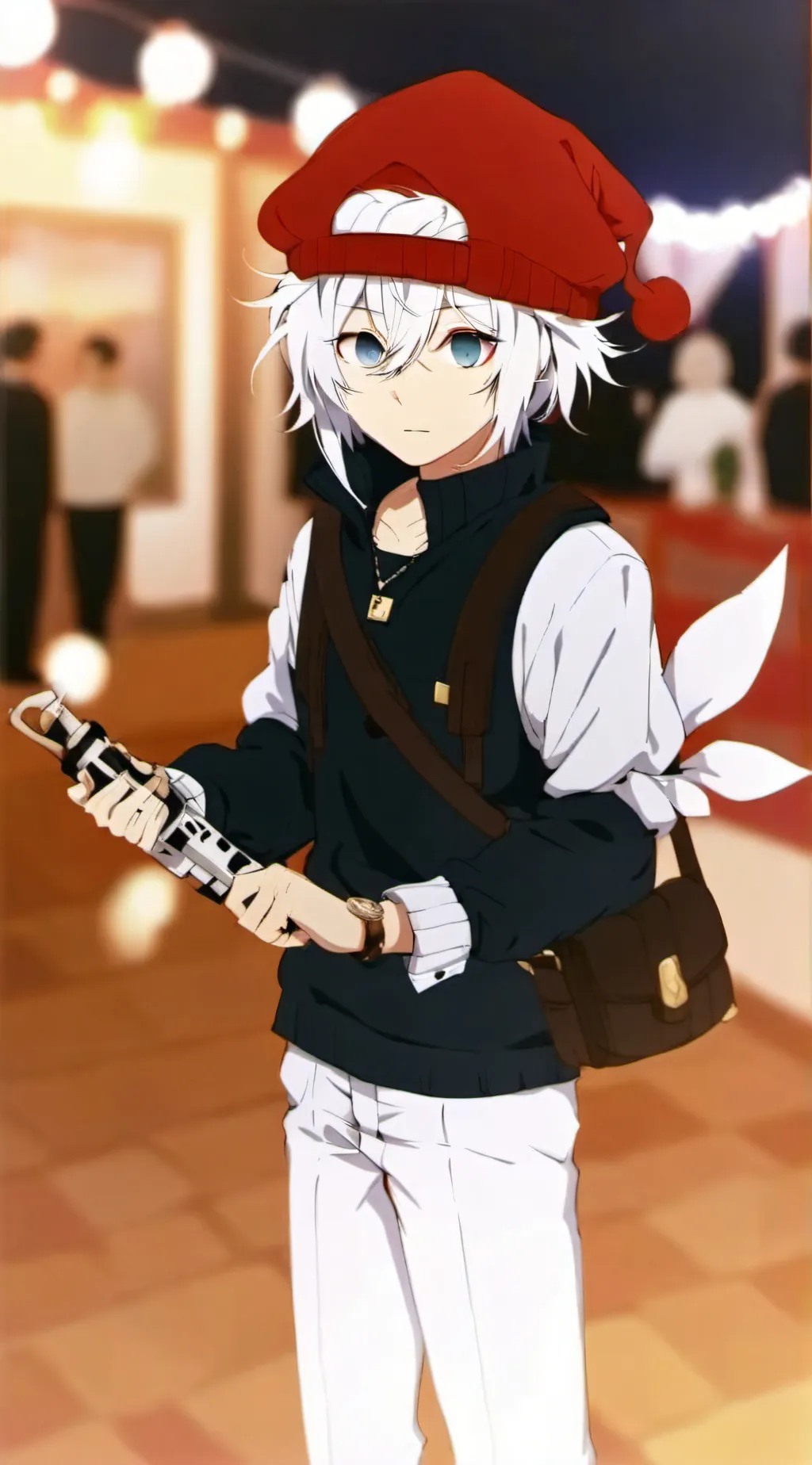 ai character: Accident/mark  background