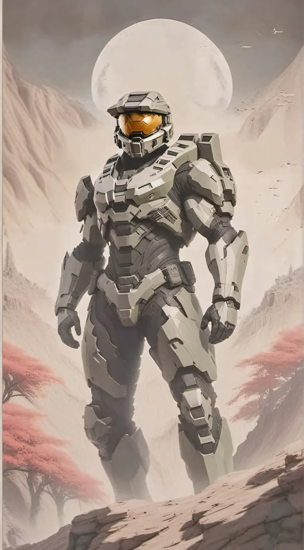 ai character: master chief background