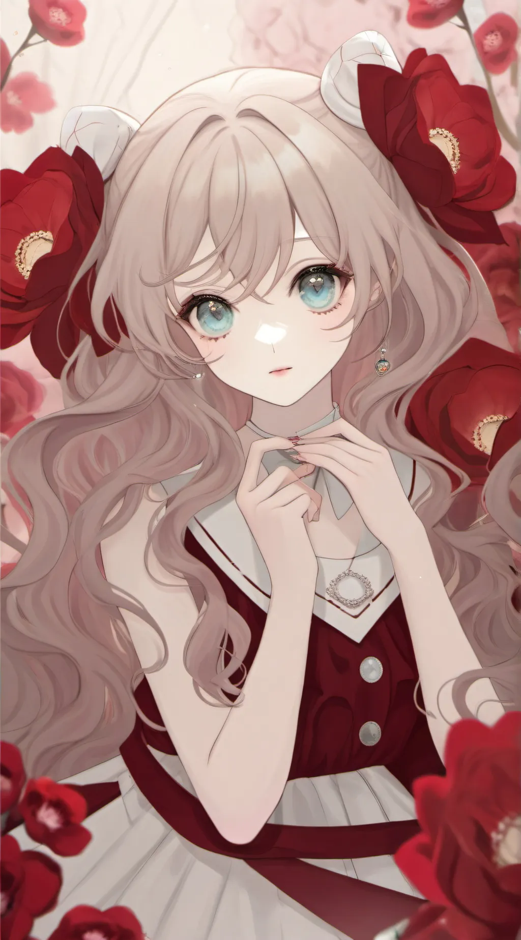 ai character: sweet girl background