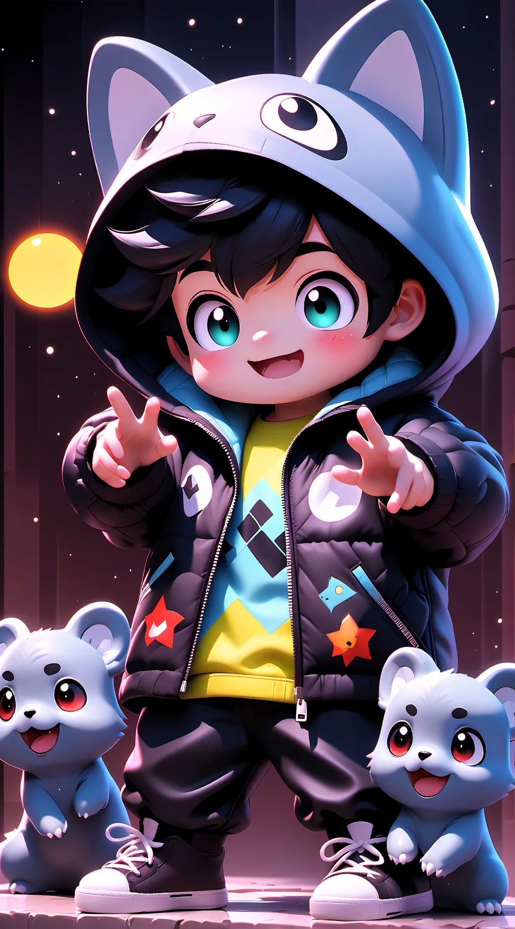 ai character: Bebe abandodo  background