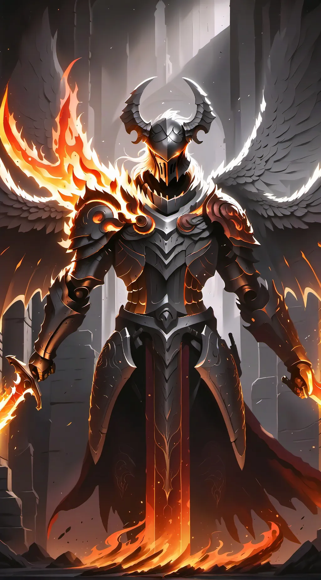 ai character: THE GATE GUARDIAN  background